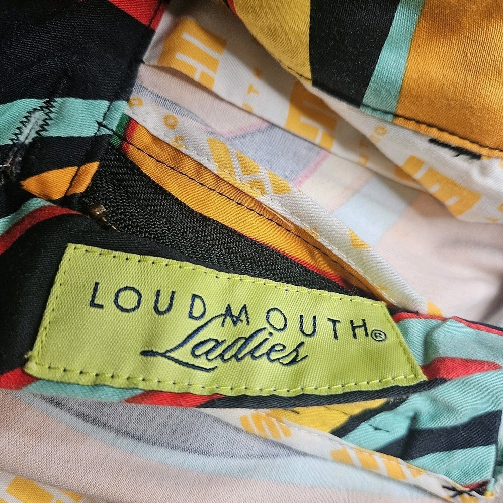 Loudmouth‎ Golf Womens Swirls Gone Wild Bermuda Shorts Size 6 Inseam 10" View 3